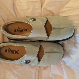Alegria Sky Blue Leather Footwear